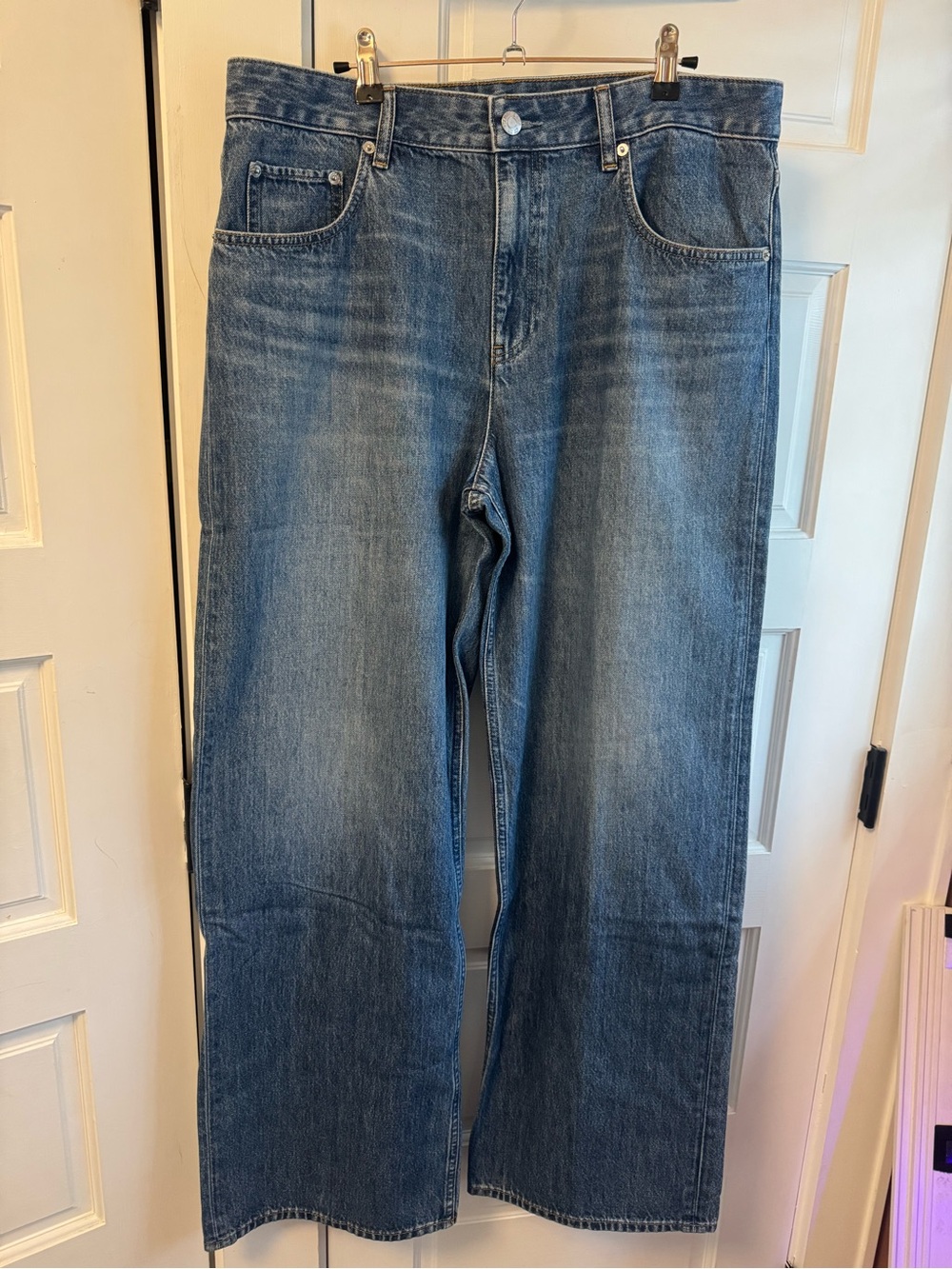 NWT Helmut Lang Women’s Size 31  Medium Blue Straight-Leg Jeans